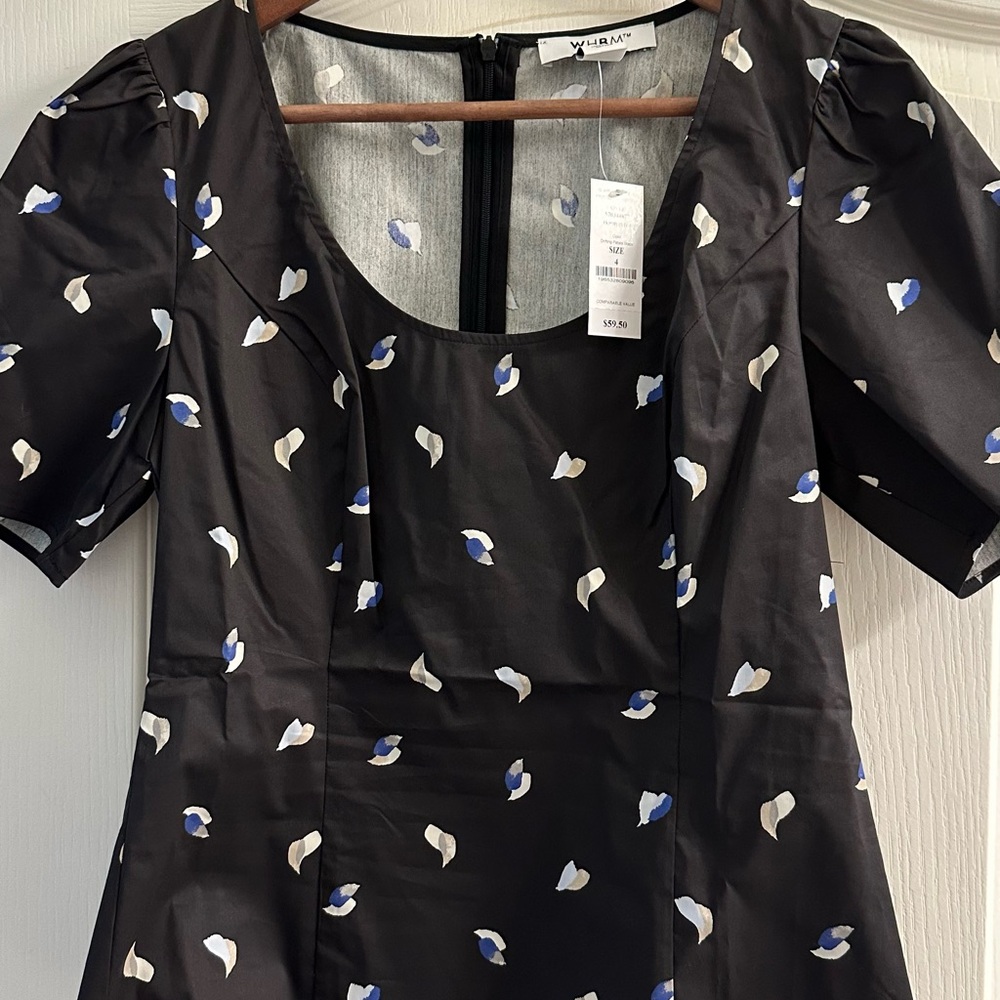 WHBM ES Poplin Top sz 4